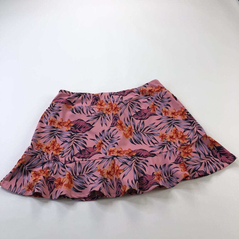 Tommy Bahama Golf Large (Fits 30W) Lined Skirt Skort 4" Shorts Floral Pink - Picture 5 of 7